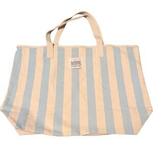 New Summer Fridays Striped Beach tote